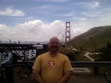 Devin at the north end of the Golden Gate